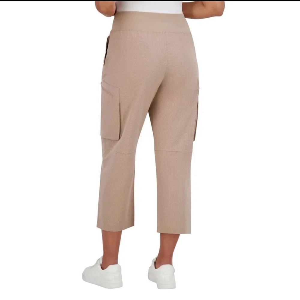 Sage Cargo Gray Cropped Pants - Picture 2 of 6